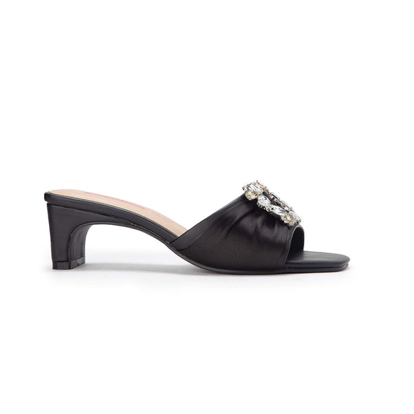 Mules Dama Bata Marie Claire Slingback Negrii | NGr09p8O6it