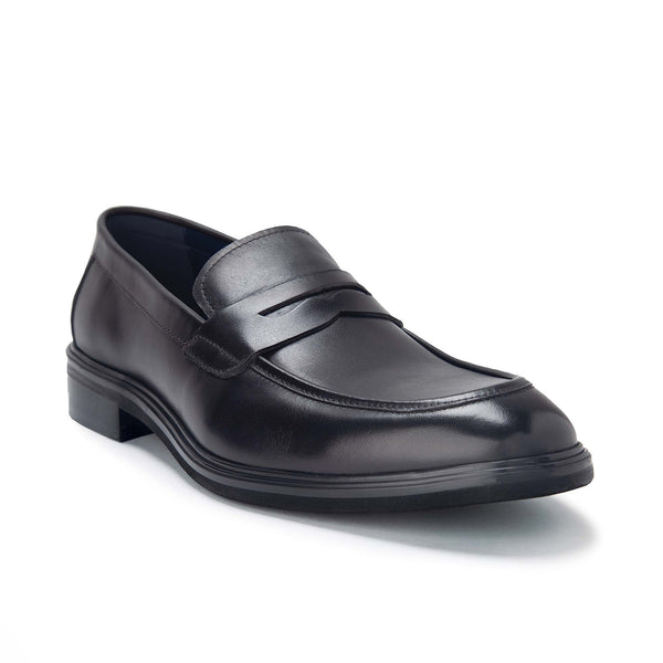 Loafers Barbati Bata Piele Penny Negrii | sHo1uKQnqUS