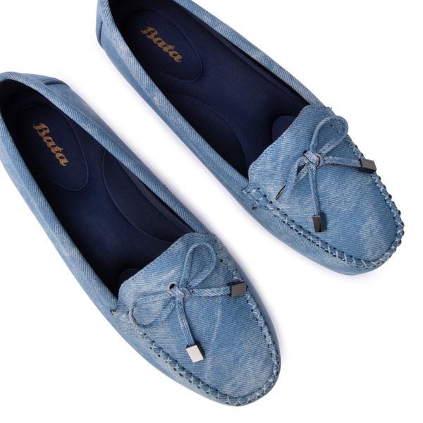 Mocasini Dama Bata Piele Albastri | 9TD0HGTRbIG