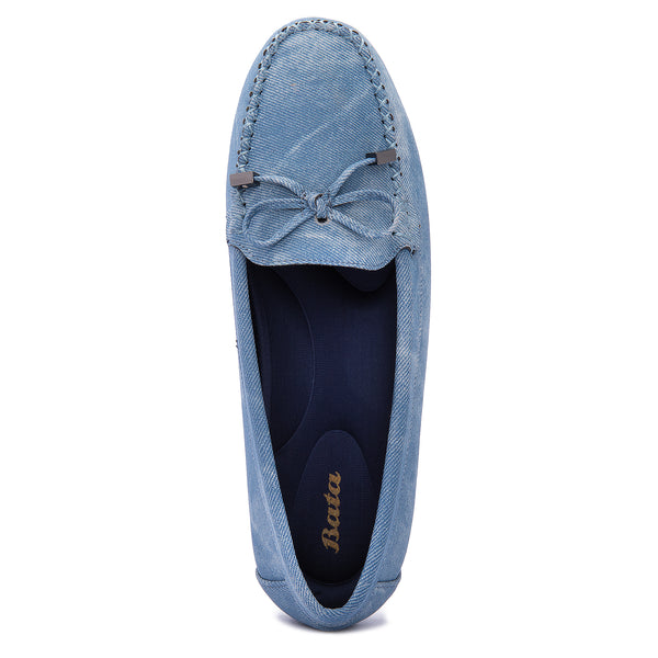 Mocasini Dama Bata Piele Albastri | 9TD0HGTRbIG