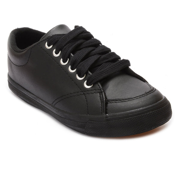 Pantofi Scolari Fete Bata Northstar Dantela Up Negrii | FA1wQ0KlmLV