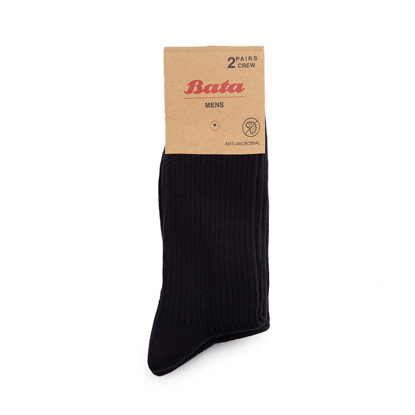 Sosete Barbati Bata Ribbed Negrii | rvvvXaU887J